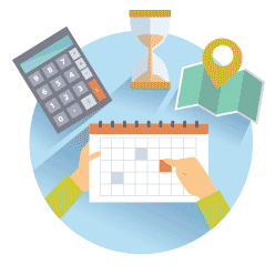 Terminkalkulation Illustration