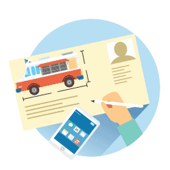 Profilseite Illustration